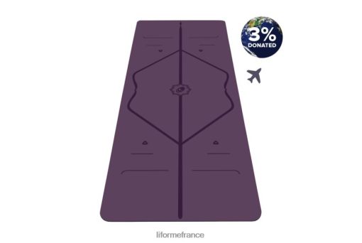 Liforme tapis de voyage LRBV2853 - Liforme Travel Mat terre violette
