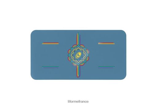 Liforme tapis de yoga LRBV2890 - Liforme France bleu/arc-en-ciel