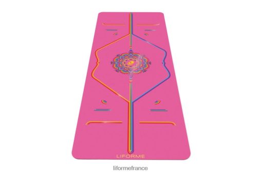 Liforme tapis de yoga arc-en-ciel reconnaissant LRBV2825 - Liforme Tapis rose reconnaissant/arc-en-ciel
