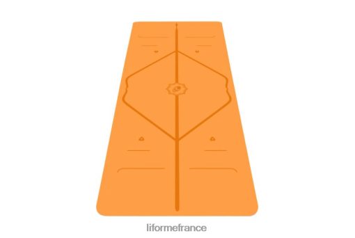 Liforme tapis de yoga classique pour enfants LRBV2877 - Liforme Travel Mat orange vif