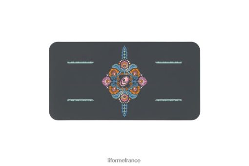 Liforme tapis de yoga de jardin conscient LRBV2884 - Liforme France gris/fleuri