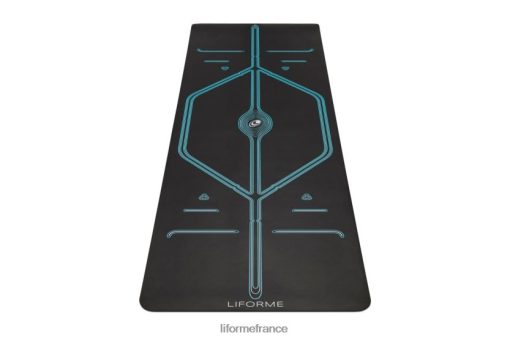 Liforme tapis de yoga de montagne XL LRBV2830 - Liforme France noir/bleu