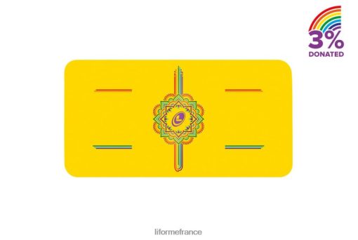 Liforme tapis de yoga espoir arc-en-ciel LRBV2887 - Liforme France jaune/arc-en-ciel