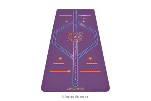 Liforme tapis de yoga ludique pour enfants LRBV2868 - Liforme Travel Mat terre violette