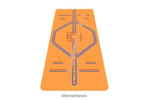 Liforme tapis de yoga ludique pour enfants LRBV2869 - Liforme France orange vif