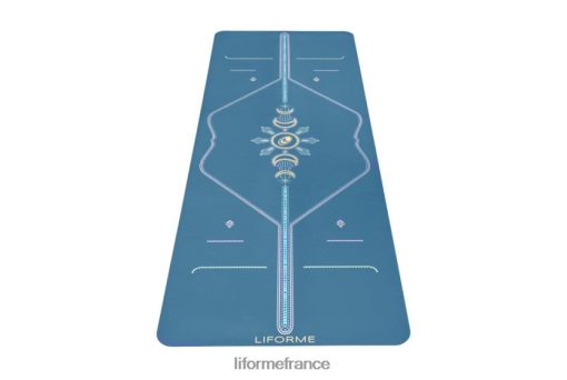 Liforme tapis de yoga lune cosmique LRBV288 - Liforme Travel Mat bleu