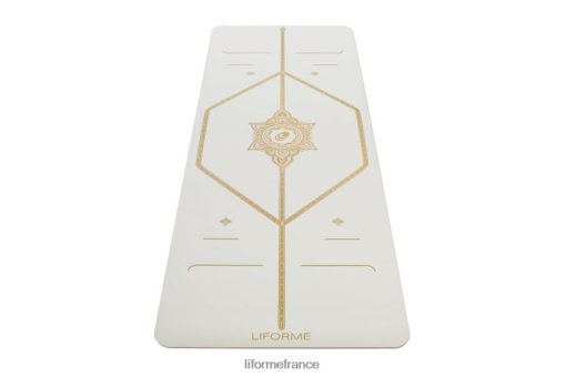 Liforme tapis de yoga magique LRBV2810 - Liforme Tapis blanc/or