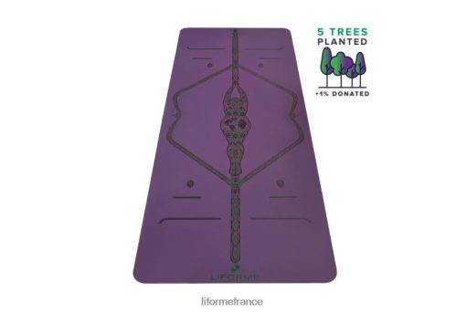 Liforme tapis de yoga terre mère LRBV2818 - Liforme France terre violette